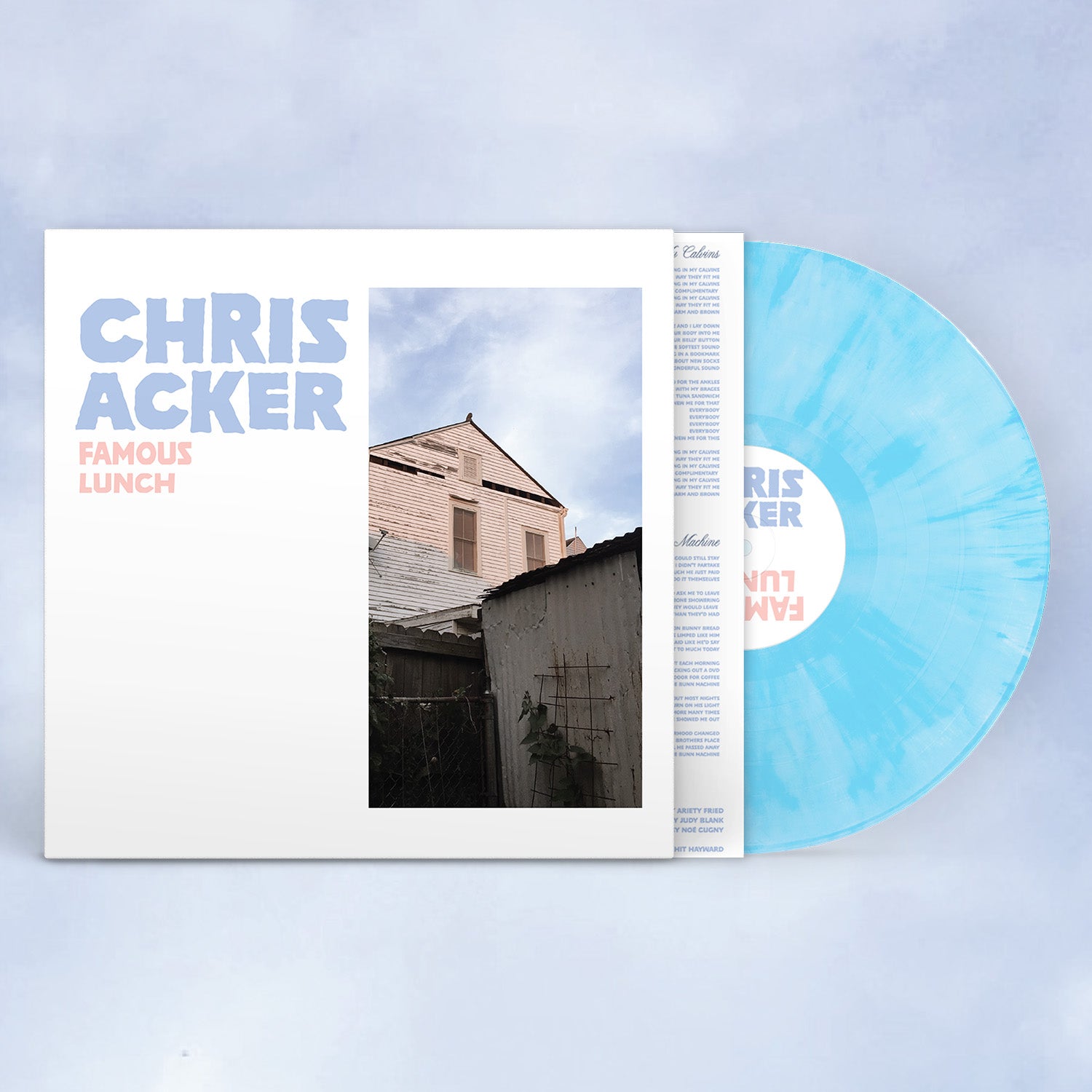 Chris Acker - "Famous Lunch" 140g Sandwich Blue LP