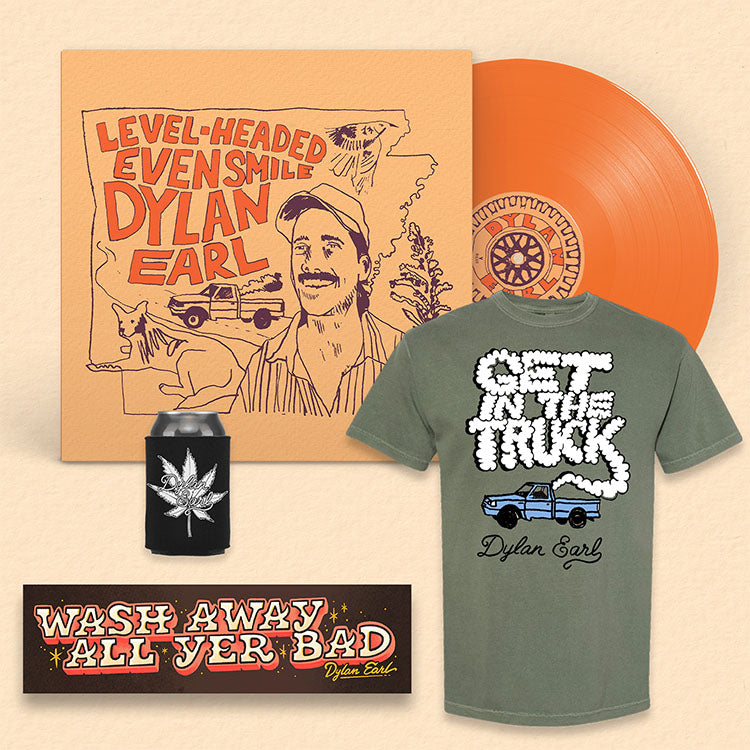 Dylan Earl - "Level-Headed Even Smile" Vinyl + Merch Bundle