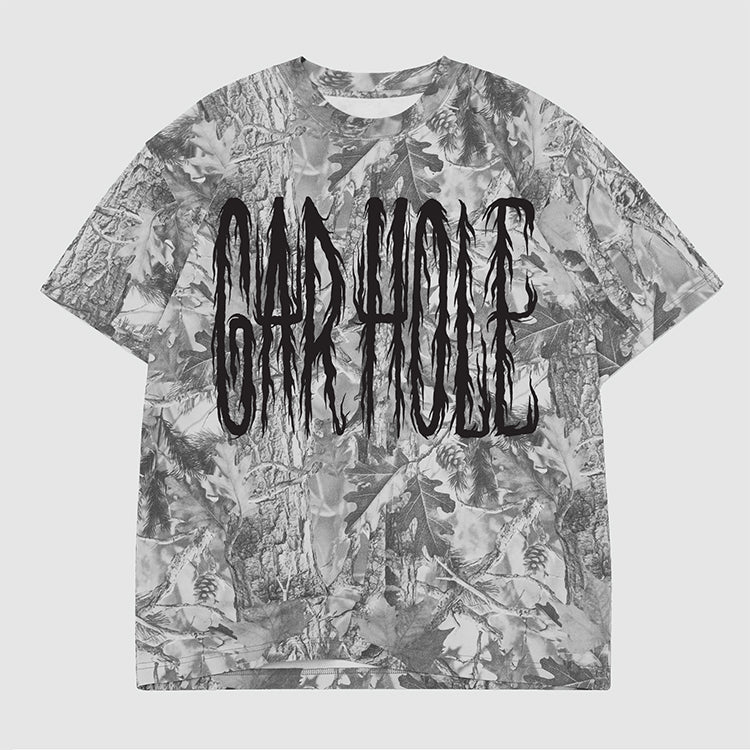 Gar Hole Greyscale Camo Shirt