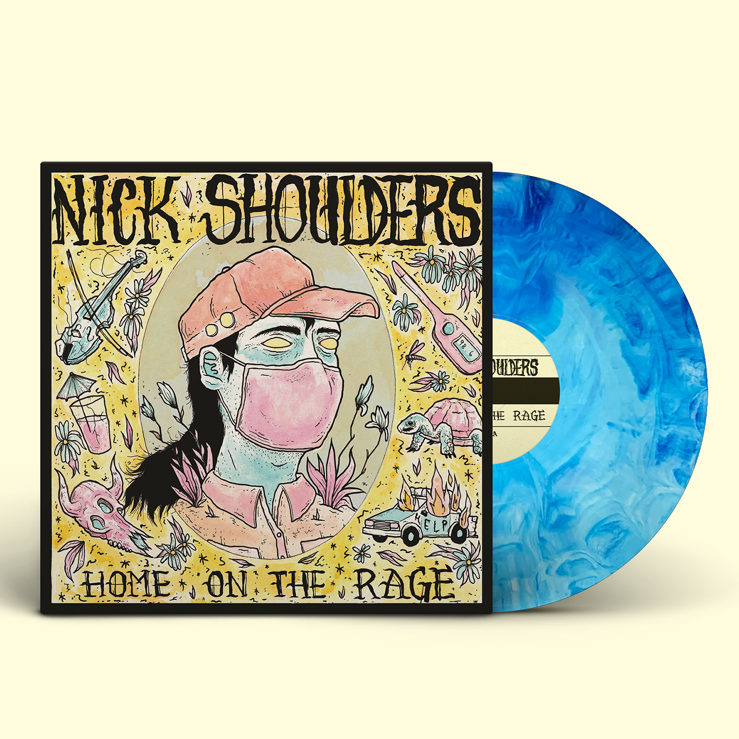 Nick Shoulders - "Home on the Rage" 150g Blue Marble Vinyl