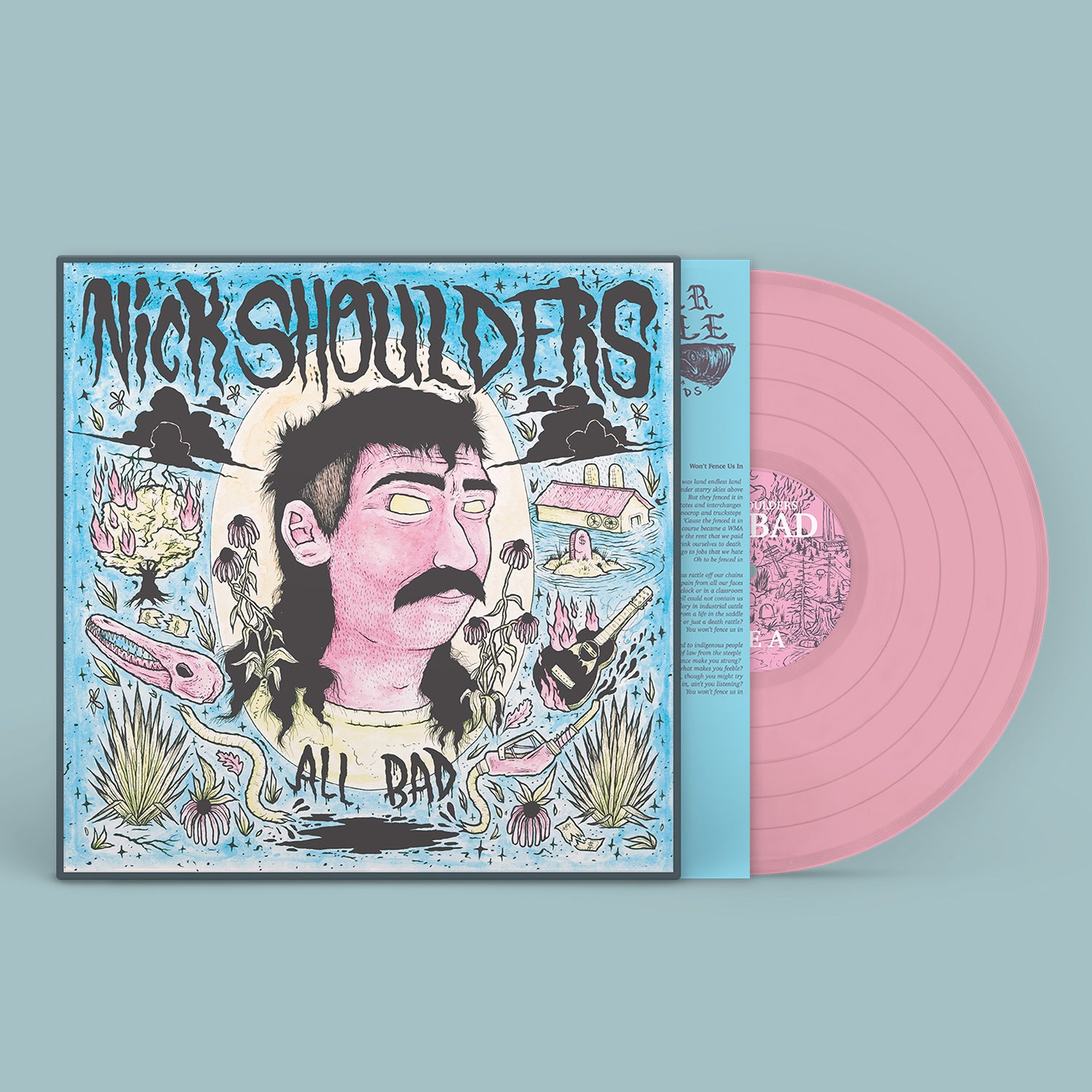 Nick Shoulders - "All Bad" 150g Transparent Pink Vinyl