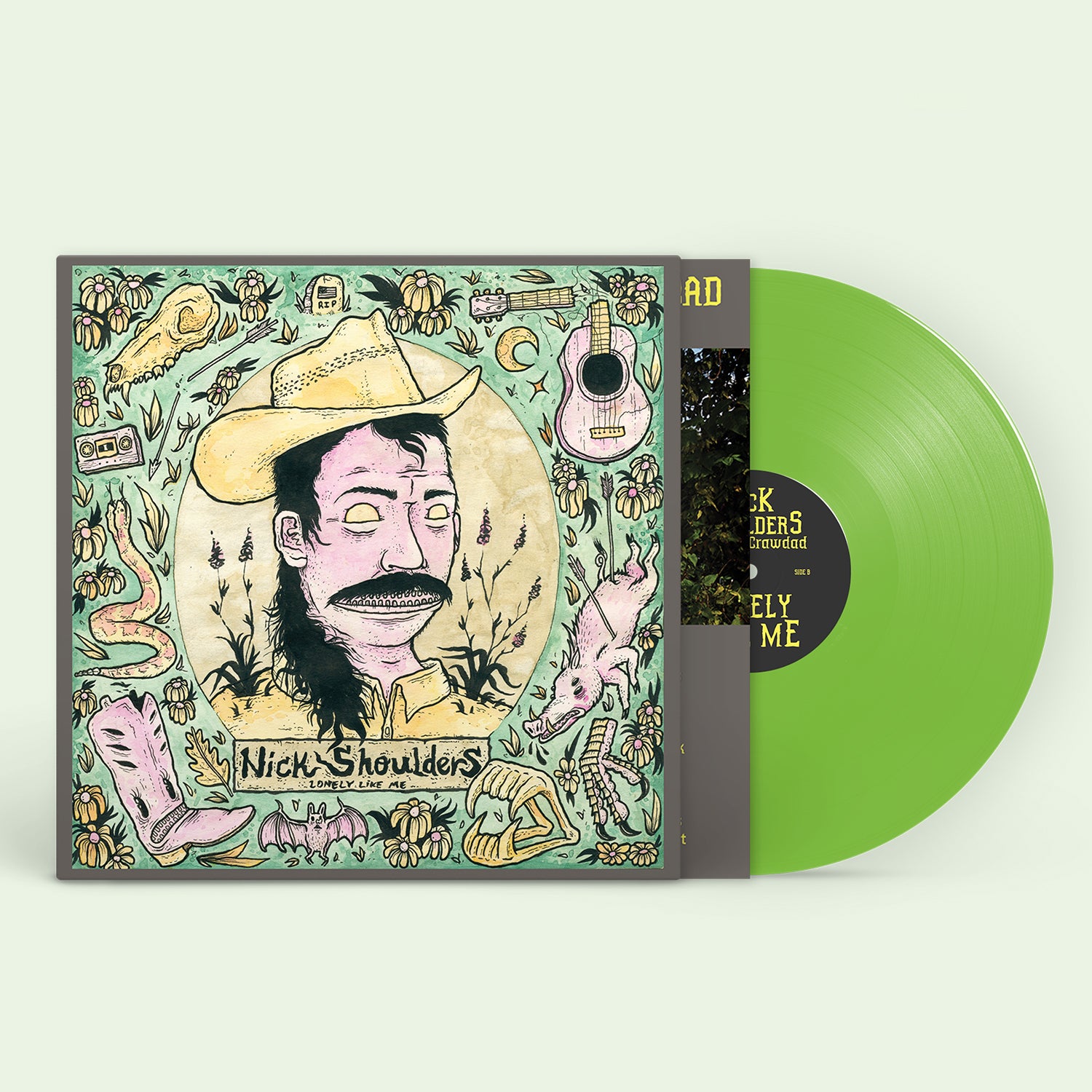 Nick Shoulders - "Lonely Like Me" 150g Lime Green Vinyl