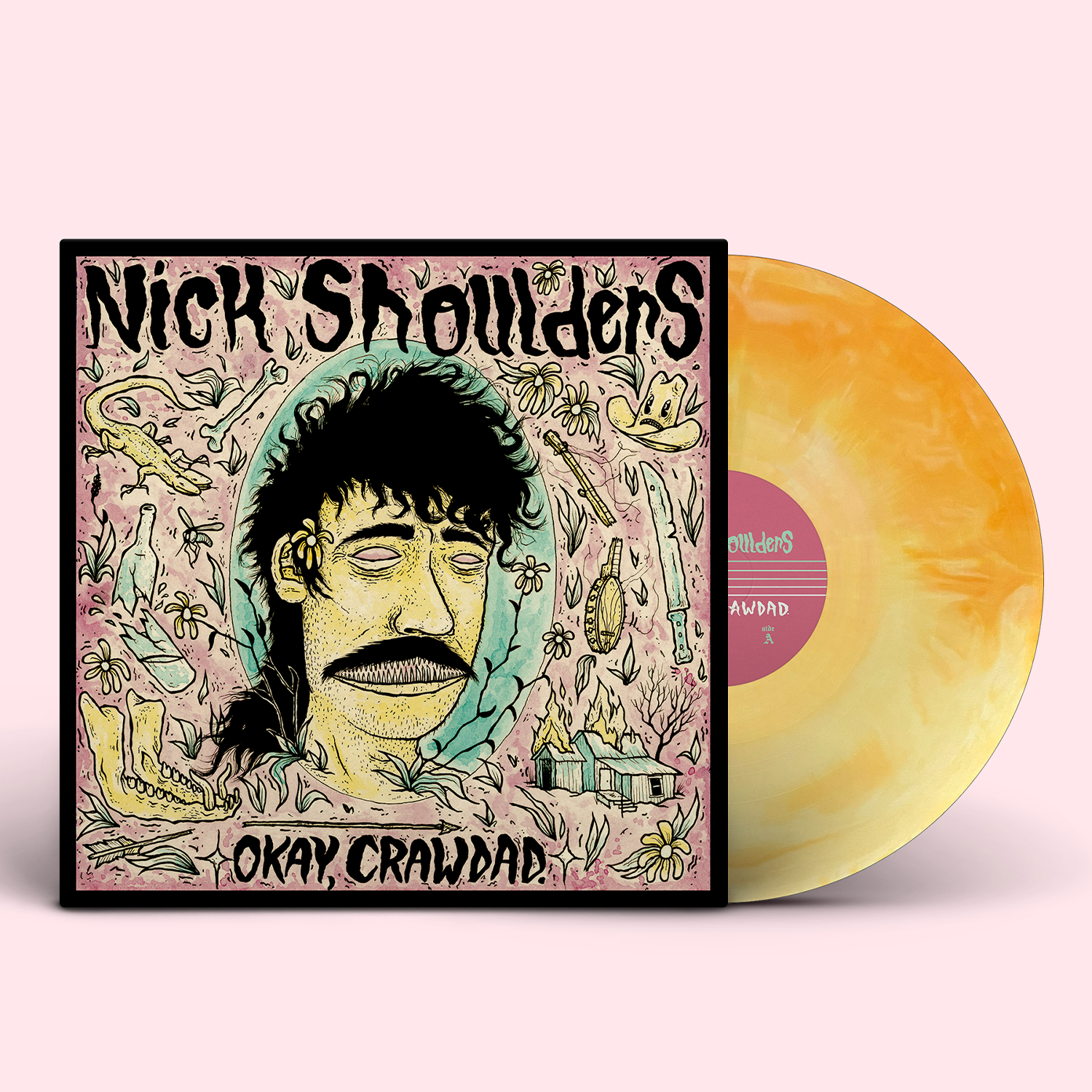 Nick Shoulders - "Okay, Crawdad." 150g Milky Orange Vinyl