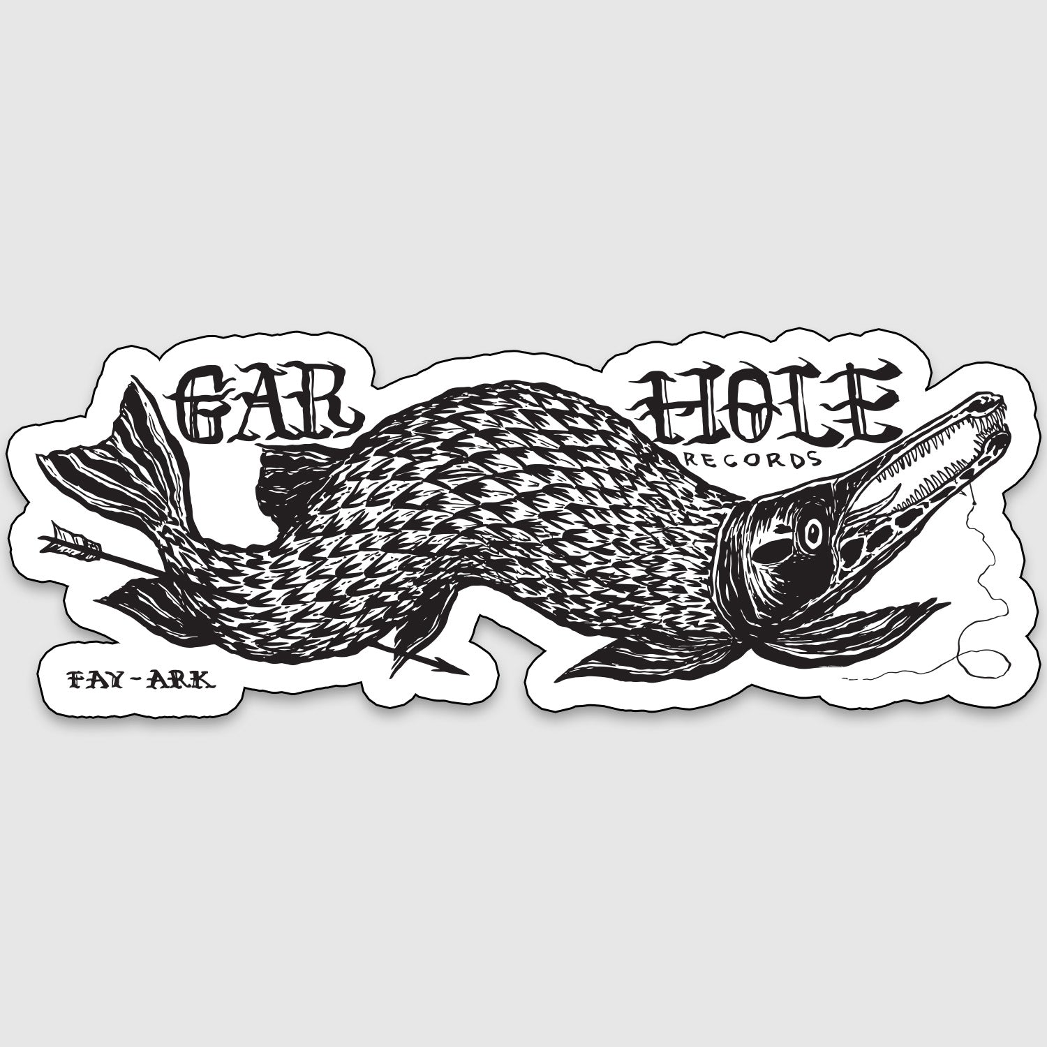 Gar Sticker Label Merch – Gar Hole Records