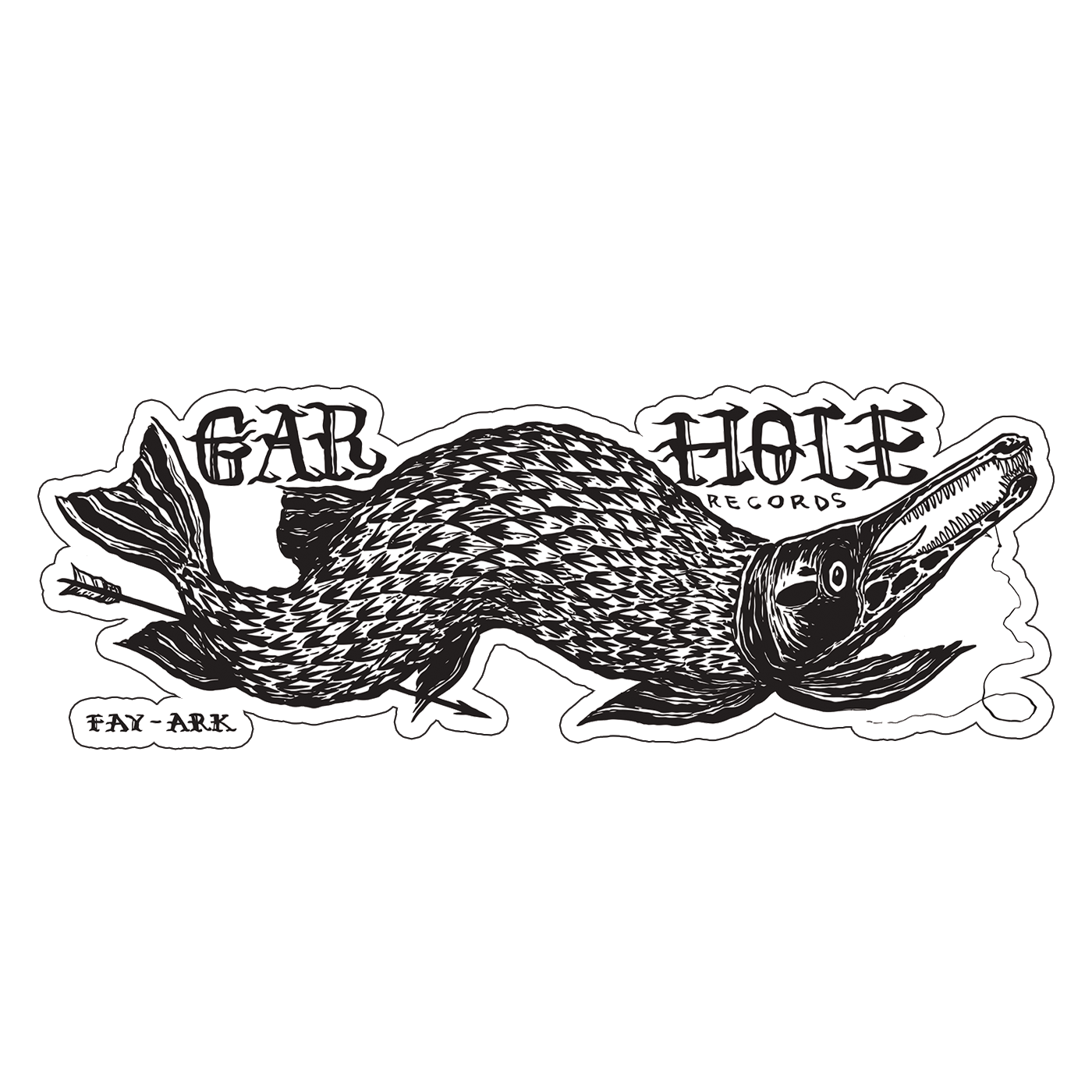 Gar Hole Records Bumper Sticker